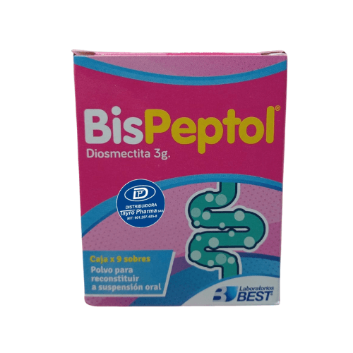 Bispeptol (Diosmectita) x9 Sobres de 3gr