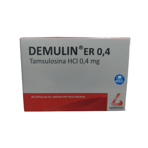 Demulin Tamsulosina HCI 0,4mg x30 Caps