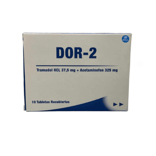 Dor-2 (Tramadol + Acetaminofén) 37,5/325 mg x10 Tbs