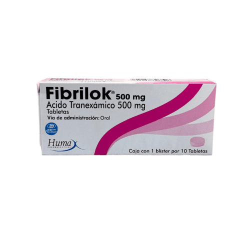 Fibrilok Acido Tranexánico 500mg x10 Tbs