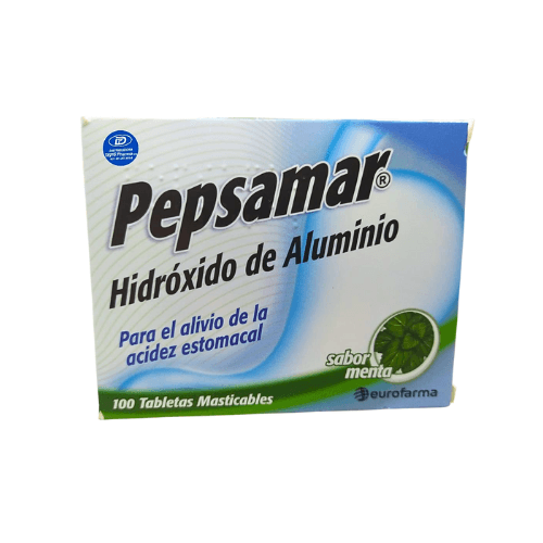 Pepsamar hidroxido de Aluminio x100 Tbs