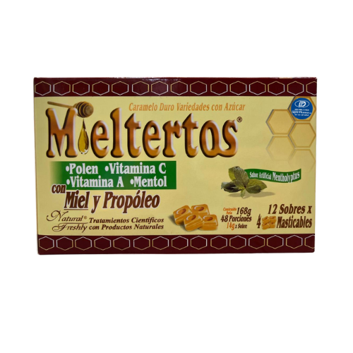 Mieltertos Pastillas x12 Sobres de 4 Pastillas
