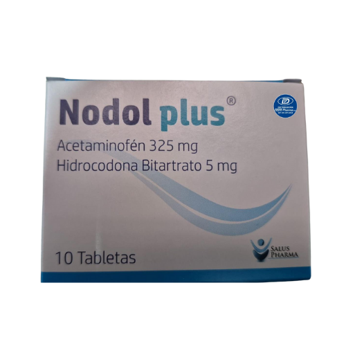 Nodol Plus (Acetaminofén 325mg + Hidrocodona 5mg) x10 Tbs