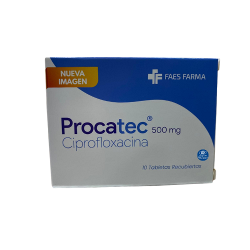 Procatec Ciprofloxacina 500mg x10 Tbs